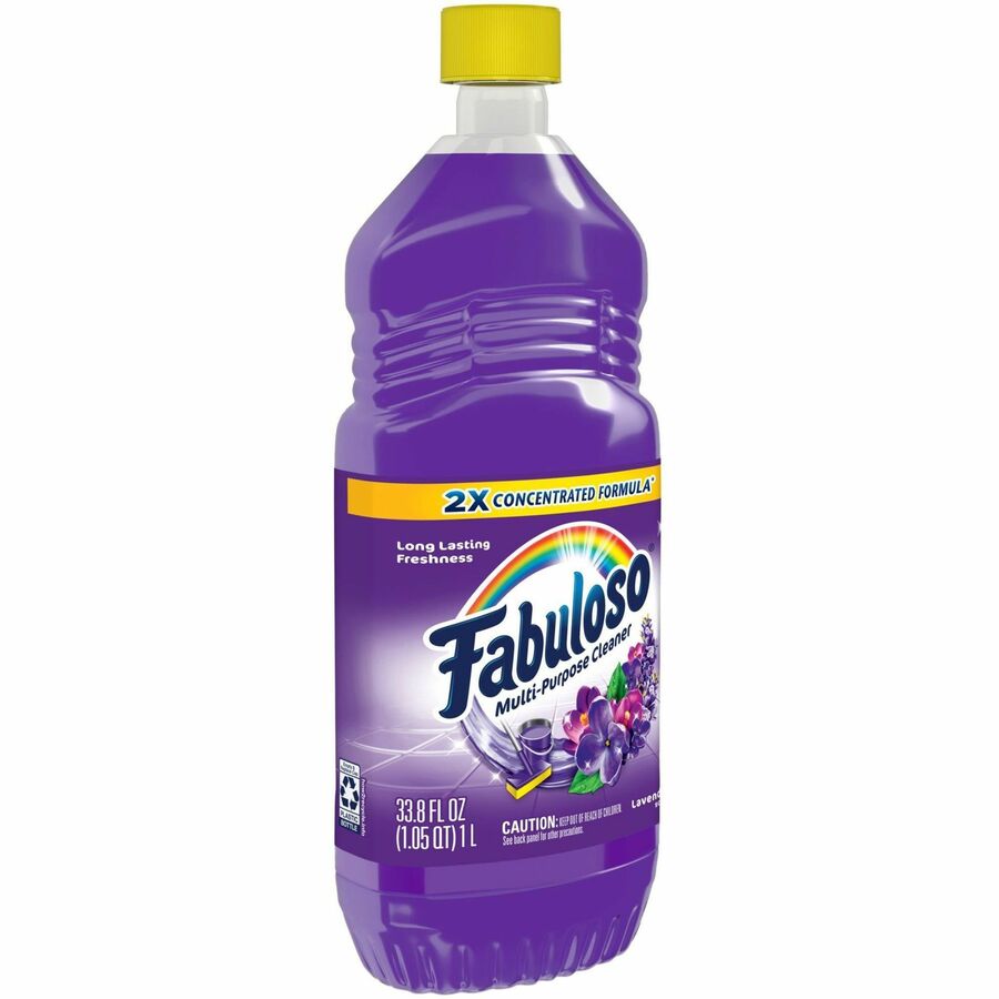 Fabuloso All-Purpose Cleaner, Lavender Scent, 33.8 fl oz (1.1 quart), Rinse-Free, Residue-Free, Long Lasting, 1 Each