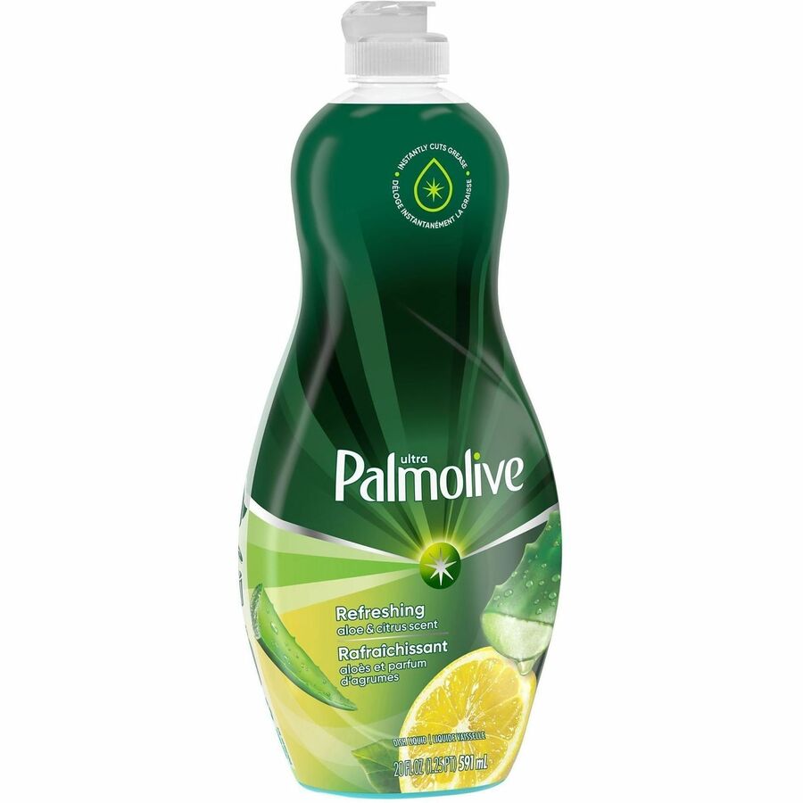 Palmolive Ultra Liquid Dish Soap, Aloe & Citrus Scent, Phosphate-free, Paraben-free, Eco-friendly, Biodegradable, Clear, 20 fl oz, 1 Each