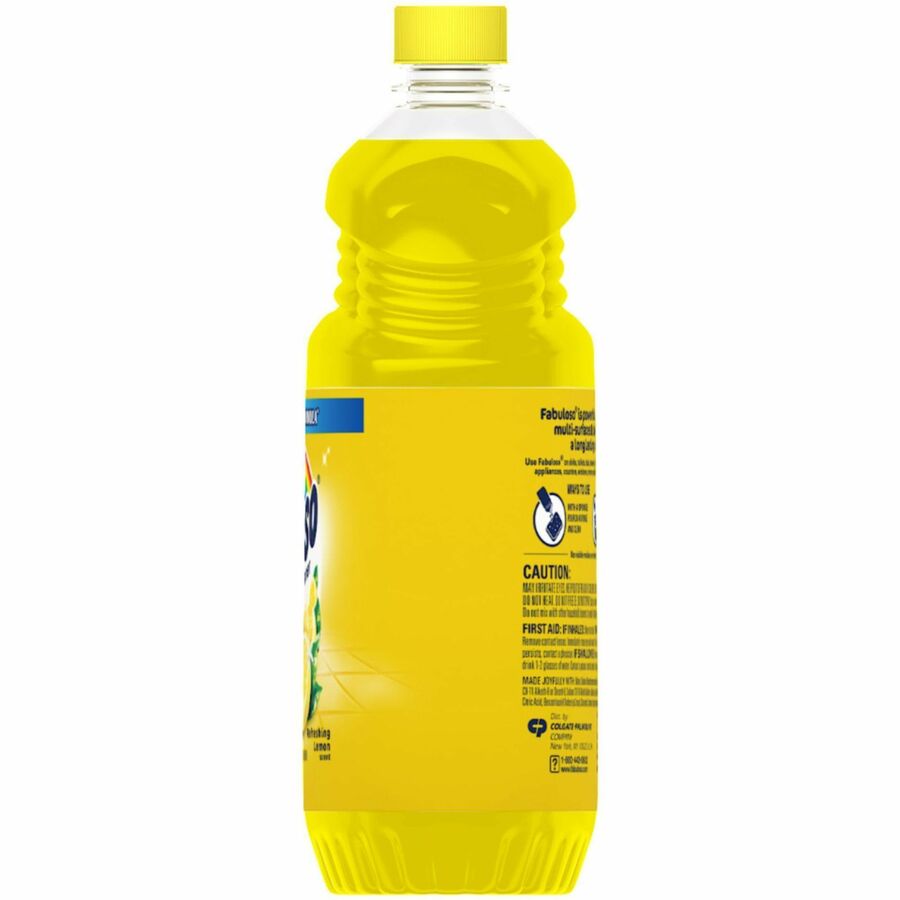 Fabuloso Multi-Purpose Cleaner, Lemon Scent, Rinse-Free, Residue-Free, Long Lasting, Yellow, 56 fl oz, 1 Bottle