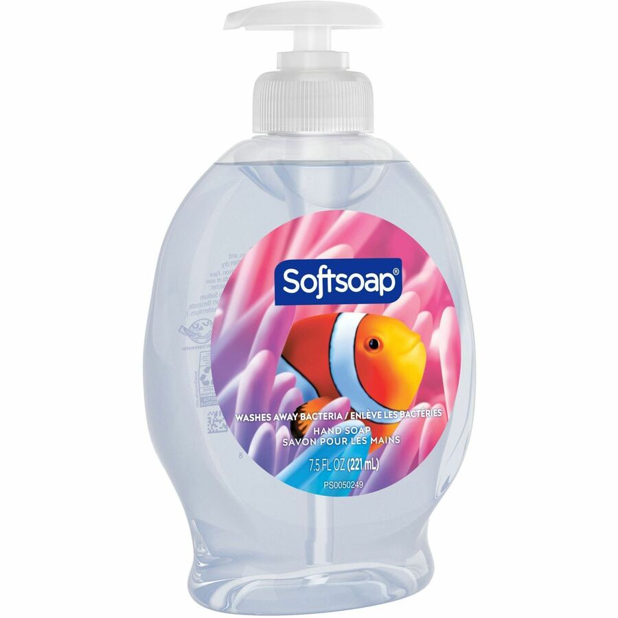 Softsoap Aquarium Hand Soap, Fresh Scent, 7.50 fl oz, Moisturizing, Antibacterial, Rich Lather, Paraben-free, Phthalate-free, pH Balanced, Biodegradable, Clear, 1 Each