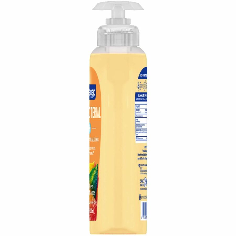 Softsoap Antibacterial Hand Soap Pump, Citrus Scent, 11.25 fl oz, Yellow, Moisturizing, Paraben-free, Phthalate-free, pH Balanced, Biodegradable, Recyclable, 6/Carton