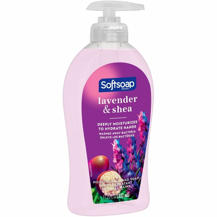 Softsoap Lavender & Shea Butter Scent Hand Soap, 11.25 fl oz Pump Bottle, Moisturizing, Purple, Refillable, Recyclable, Paraben-free, Phthalate-free, Biodegradable, 1 Each