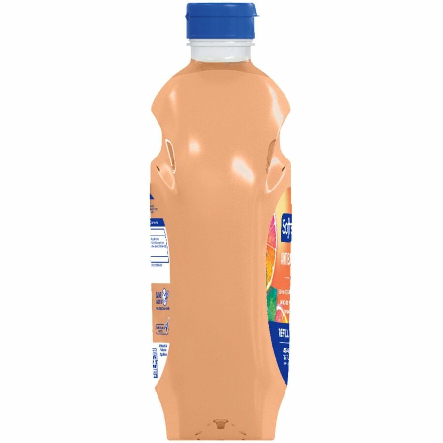 Softsoap Antibacterial Hand Soap, Crisp Clean Scent, 1.56 Quart, Orange, Moisturizing, Refillable, Paraben-Free, Phthalate-Free, Biodegradable, 6/Carton