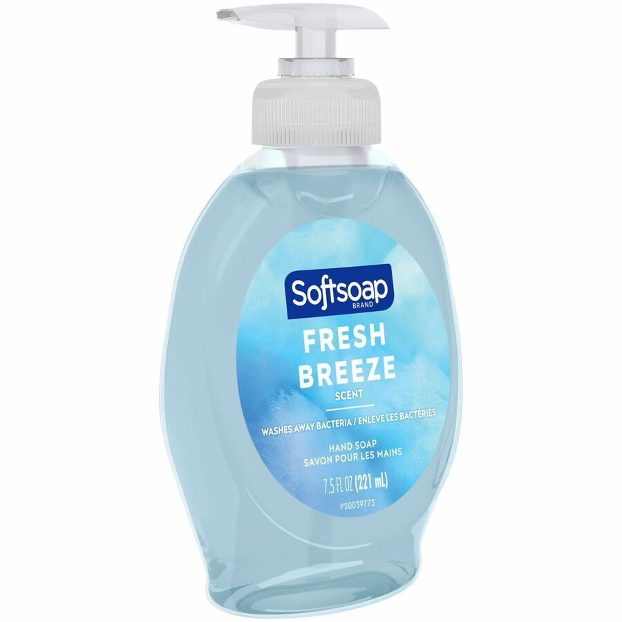 Softsoap Fresh Breeze Hand Soap, 7.50 fl oz Pump Bottle, Antibacterial, Moisturizing, Blue, 1 Each