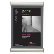 Seco Mitred Snap Frame, 8.50" x 11", Rectangle, Dual-sided, Durable Aluminum, Silver, 1 Each