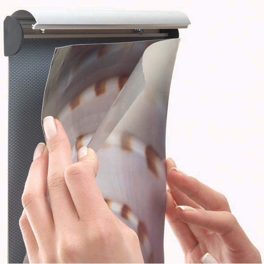 Seco Mitred Snap Frame, 8.50" x 11", Rectangle, Dual-sided, Durable Aluminum, Silver, 1 Each