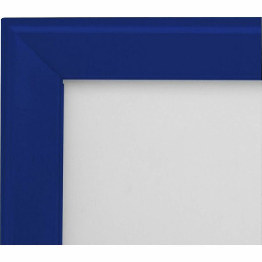 Seco Mitred Snap Frame, 11" x 17", Rectangle, Durable Aluminum, Blue, 1 Each