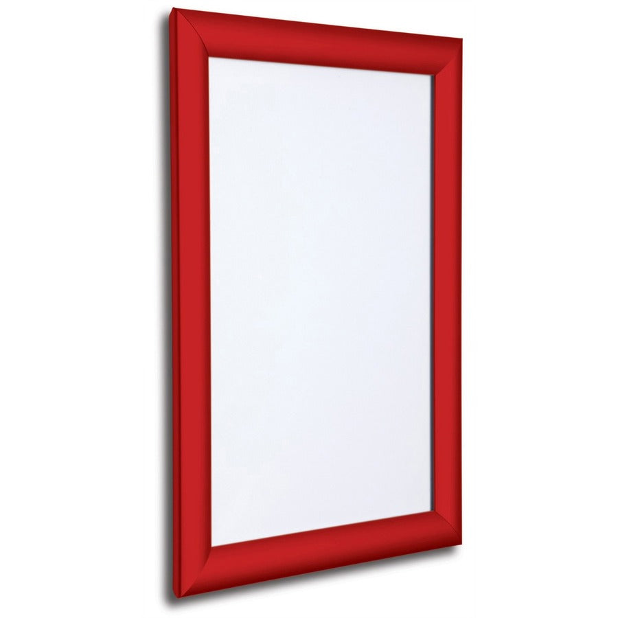 Seco Mitred Snap Frame, 11" x 17", Rectangle, Durable Aluminum, Red, 1 Each
