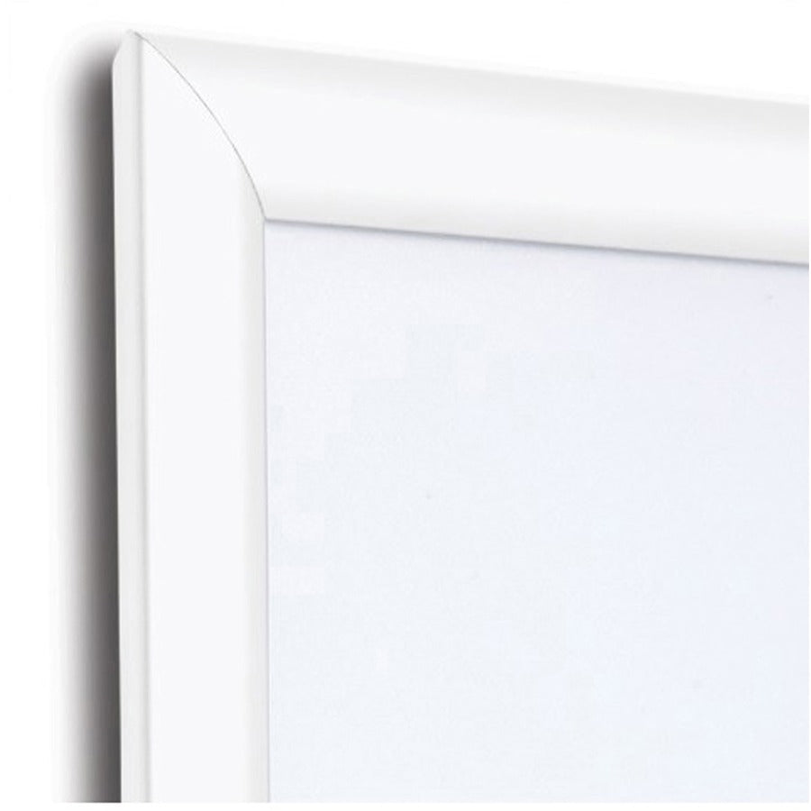 Seco Mitred Snap Frame, 11" x 17", Rectangle, Durable Aluminum, White, 1 Each