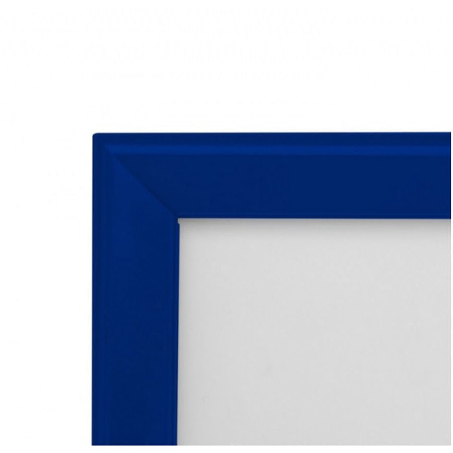 Seco Mitred Snap Frame, 24" x 36", Rectangle, Durable Aluminum, Blue, 1 Each