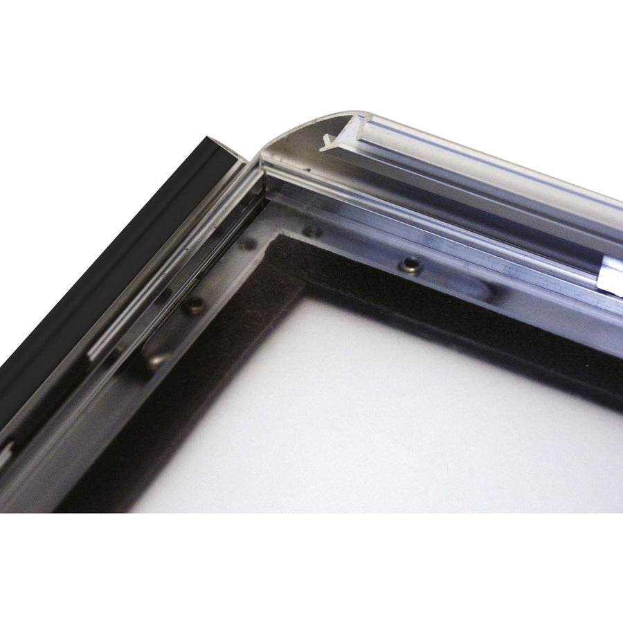 Seco Classic Snap Frame, 12" x 18", Rectangle, Black Aluminum, 1 Each