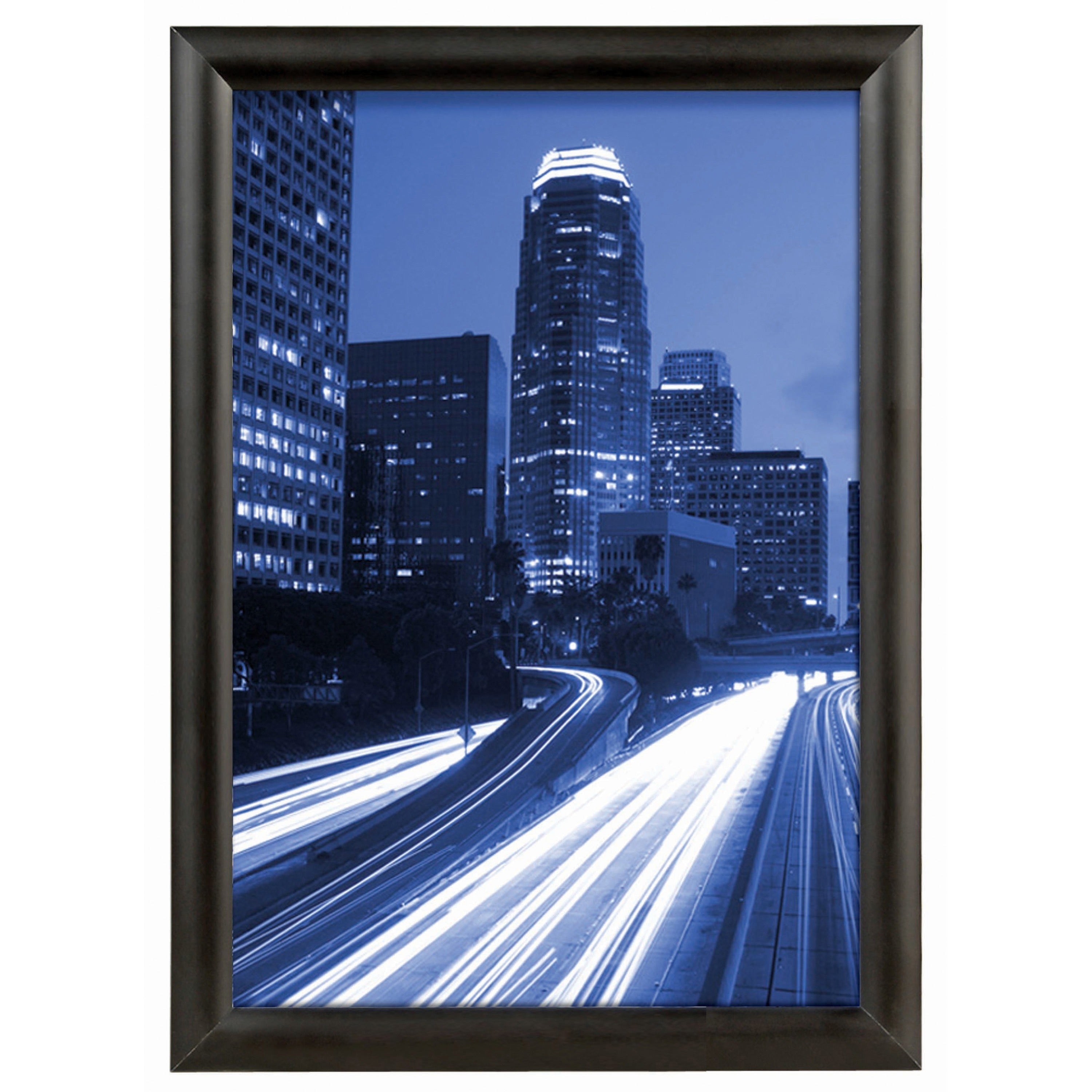 Seco Classic Snap Frame, 12" x 18", Rectangle, Black Aluminum, 1 Each