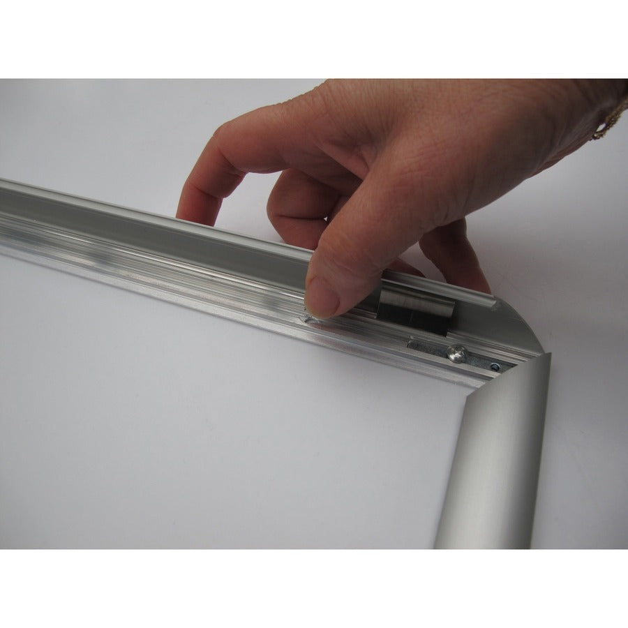 Seco Classic Snap Frame, 27" x 41", Rectangle, Black/Silver Aluminum, 1 Each