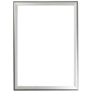 Seco Classic Snap Frame, 36" x 48", Rectangle, Black Aluminum, Silver, 1 Each