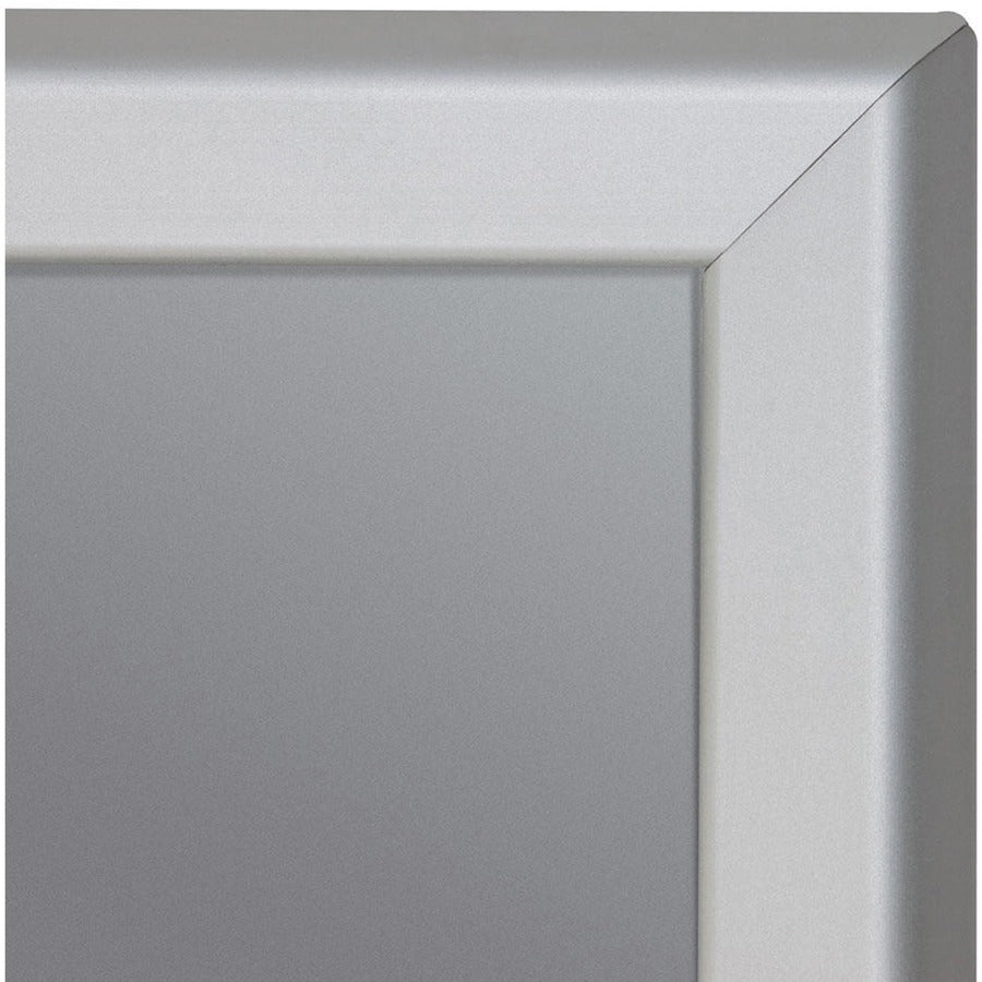 Seco Classic Snap Frame, 36" x 48", Rectangle, Black Aluminum, Silver, 1 Each