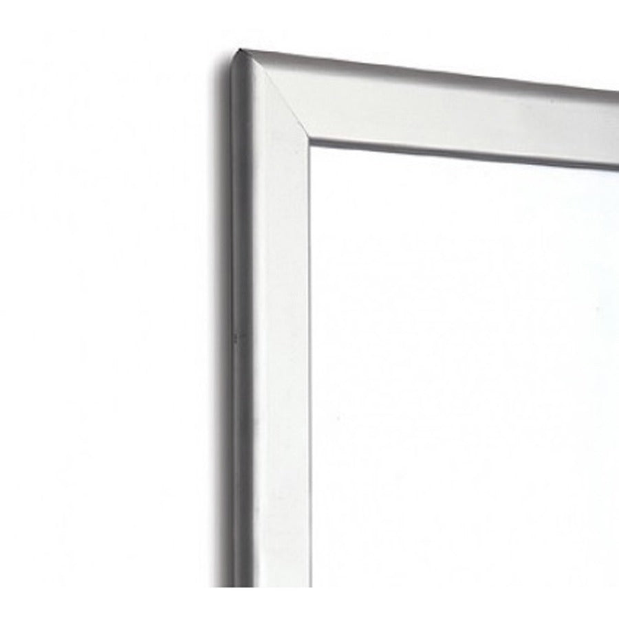 Seco Classic Snap Frame, 36" x 48", Rectangle, Black Aluminum, Silver, 1 Each
