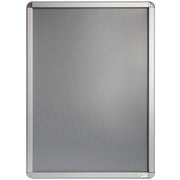 Seco Classic Snap Frame, 24" x 36", Rectangle, Dual-sided, Durable Aluminum, Black/Silver, 1 Each