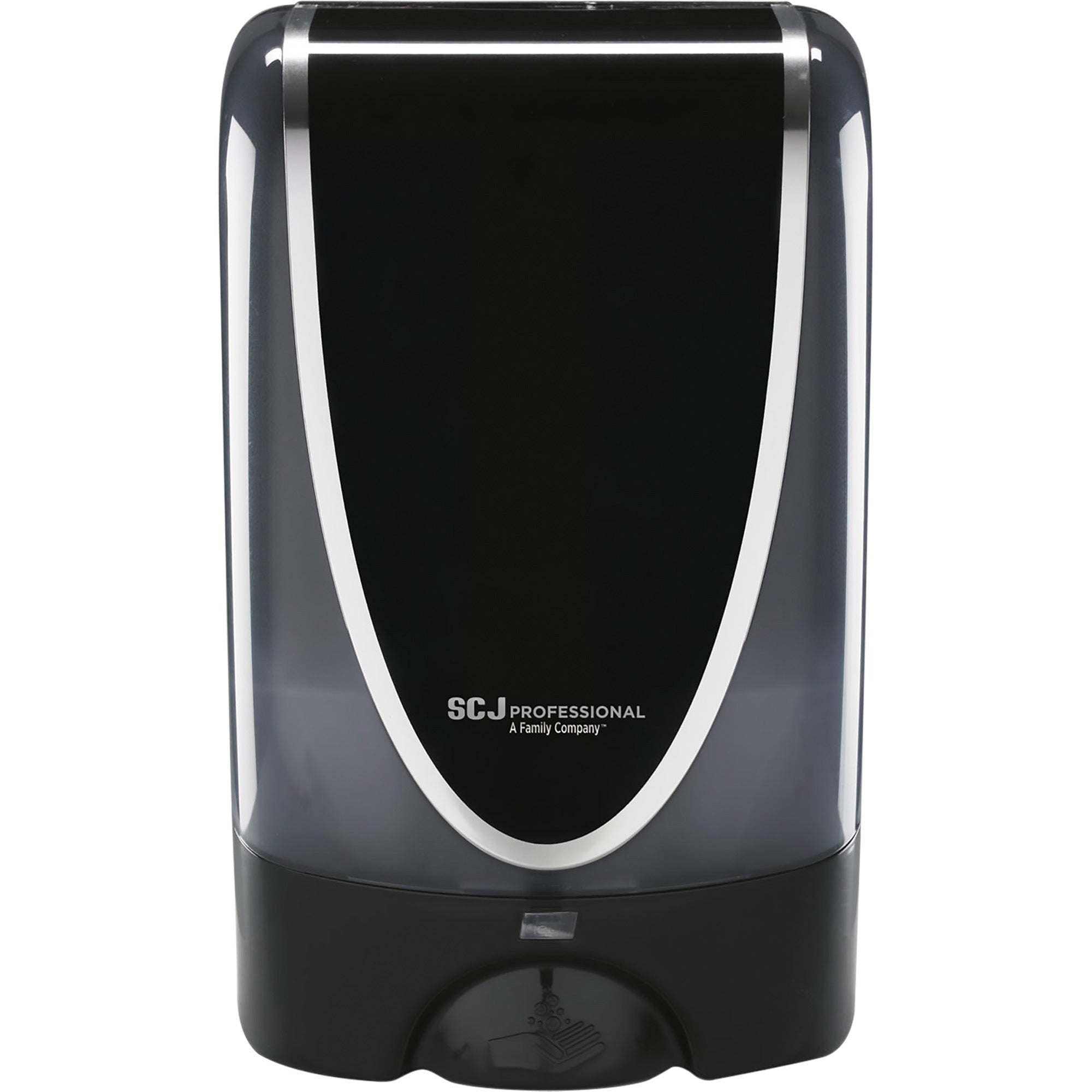 SC Johnson TouchFREE Ultra Dispenser - Automatic - 1.27 quart Capacity - Support 4 x D Battery - Compact, Touch-free, Locking Mechanism, Wear Resistant, Tear Resistant, Wall Mountable - Black - 1 Each