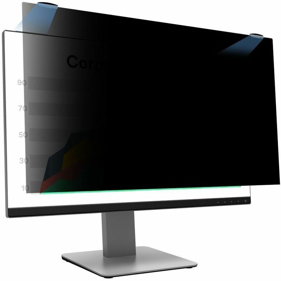 3M Privacy Screen Filter Black - For 23" Widescreen LCD Monitor - 16:9 - Scratch Resistant, Fingerprint Resistant - Anti-glare - 1
