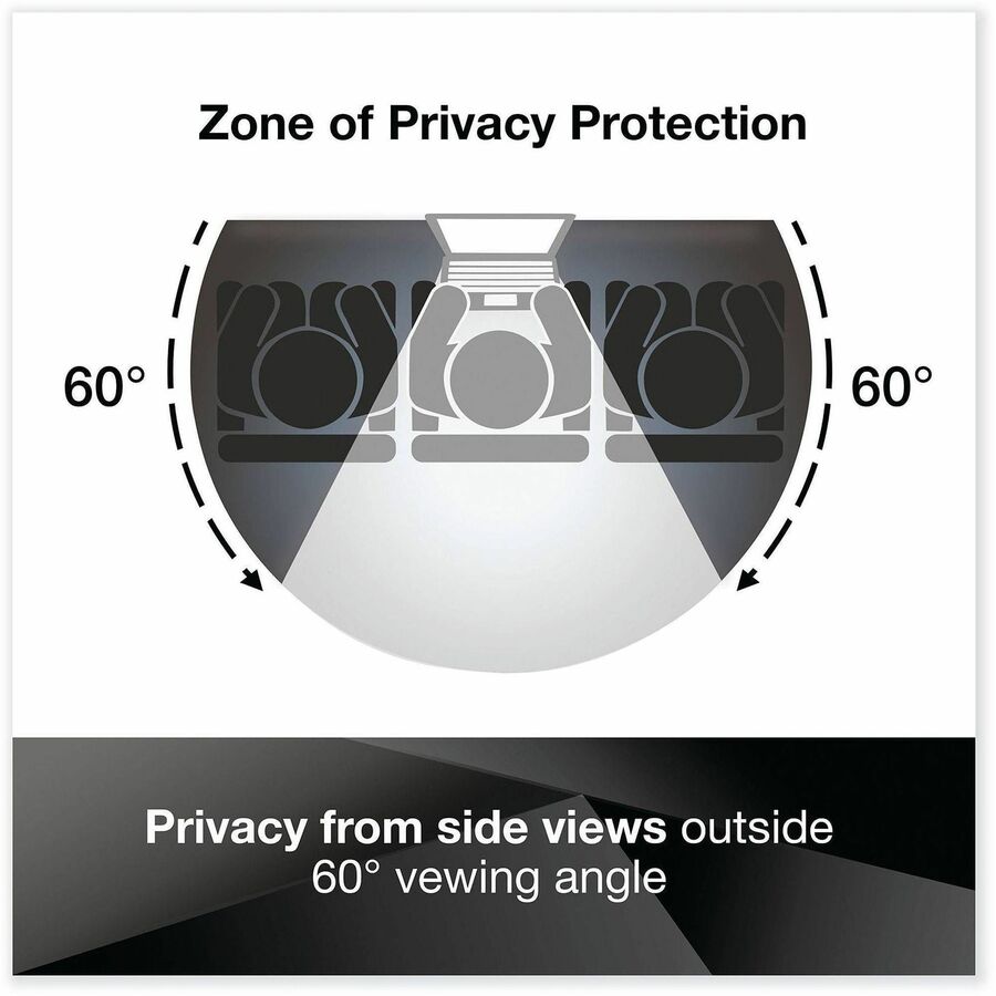 3M Privacy Screen Filter Black - For 24" Widescreen LCD Monitor - 16:10 - Scratch Resistant, Fingerprint Resistant - Anti-glare