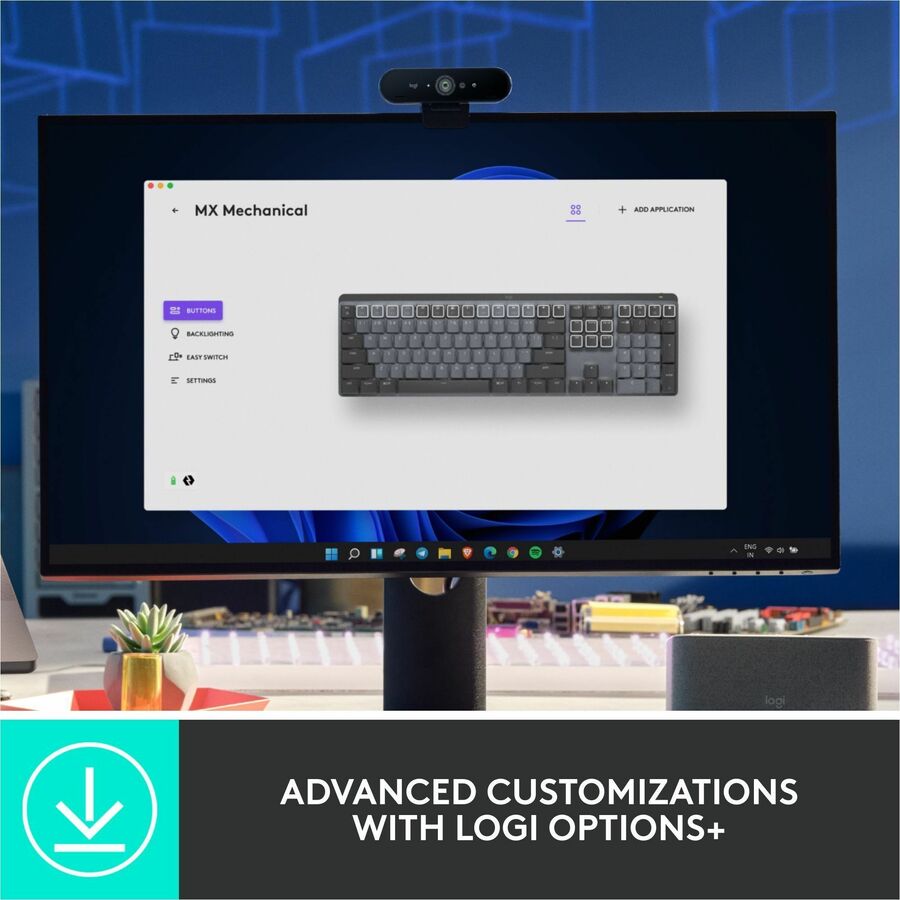 Wireless Connectivity - Bluetooth - 33 ft - USB Interface - Windows 10, Windows 11, macOS 10.15, iOS 14, iPadOS 14, Linux, ChromeOS, Android 8.0 - PC, Mac - Mechanical Keyswitch - Proprietary Battery Size Battery Size Supported - Graphite
