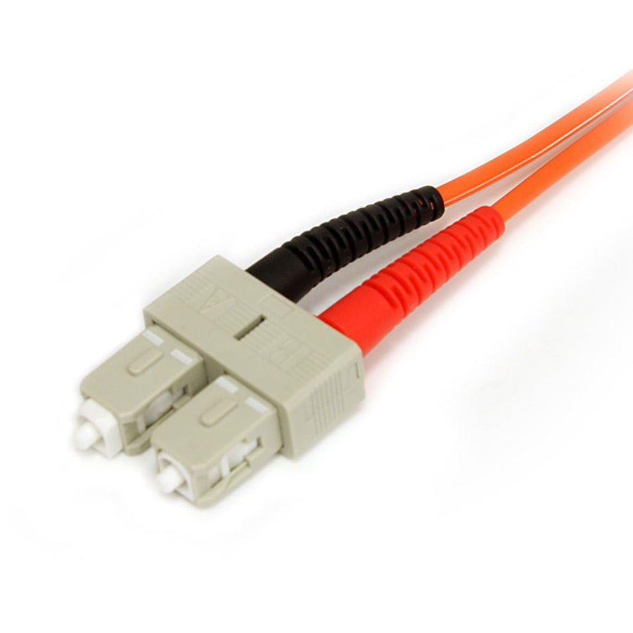 StarTech.com Fiber Optic Duplex Patch Network Cable - 16.40 ft Fiber Optic Network Cable for Network Device - First End: 2 x LC Network - Male - Second End: 2 x SC Network - Male - 10 Gbit/s - Patch Cable - LSZH - 62.5/125 &micro;m - Orange - 1 Each