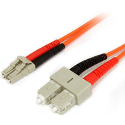 StarTech.com Fiber Optic Duplex Patch Network Cable - 16.40 ft Fiber Optic Network Cable for Network Device - First End: 2 x LC Network - Male - Second End: 2 x SC Network - Male - 10 Gbit/s - Patch Cable - LSZH - 62.5/125 &micro;m - Orange - 1 Each