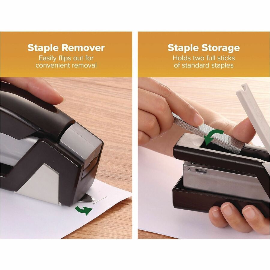 Staples Upto 15 Sheet - Half Strip - Black, Gray - 1 Each