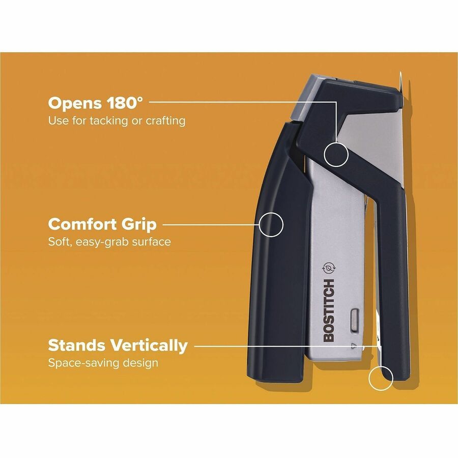 Staples Upto 15 Sheet - Half Strip - Black, Gray - 1 Each