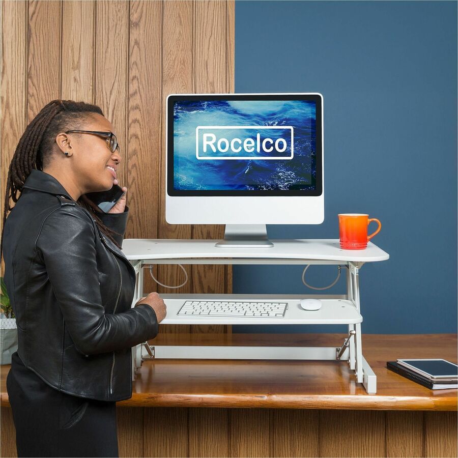 Rocelco ADR 32" Adjustable Desk Riser with EVR