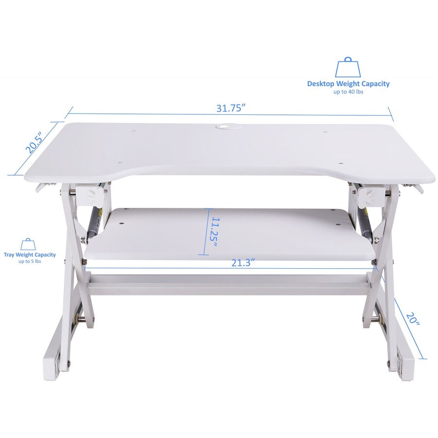 Rocelco EADRW- Sit Stand Desk Riser