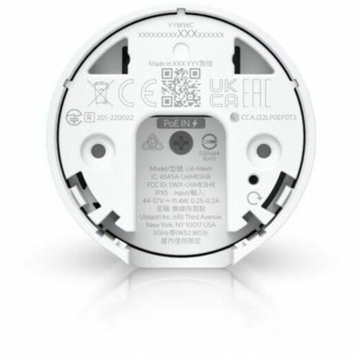 Ubiquiti - Networks Wireless Dual-Band Wi-Fi 6 Mesh Access Point U6-Mesh-US - White