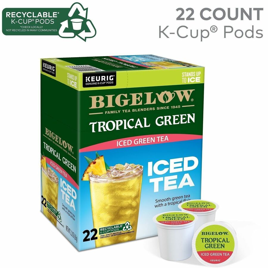 Compatible with Keurig Brewer - Green Tea - 22 / Box