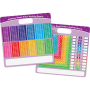 Smart Poly® Educational Activity Busy Board, Dry Erase with Marker, 10-3/4" x 10-3/4", Addition