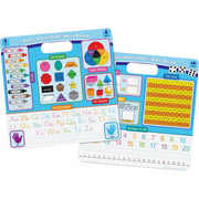 Smart Poly® Educational Activity Busy Board, Dry Erase with Marker, 10-3/4" x 10-3/4", Educational Basics Combination