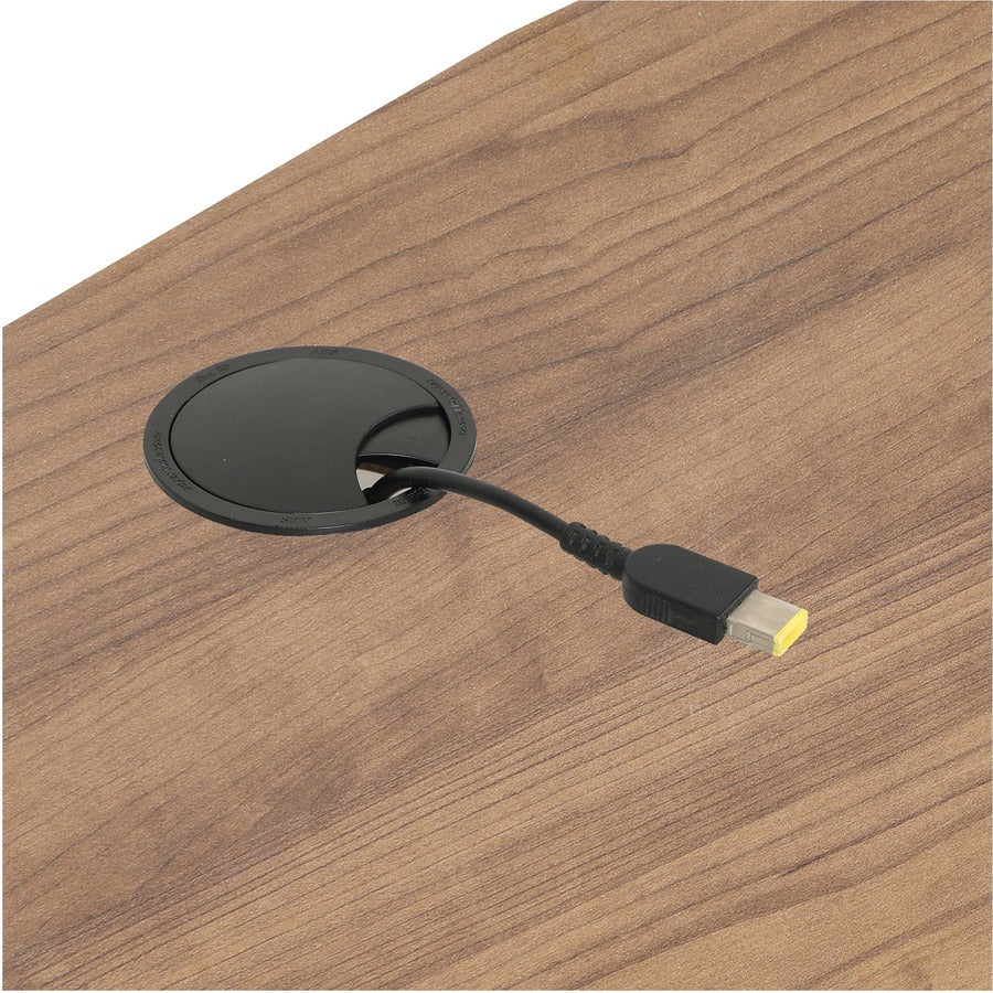 Lorell Shift 2.0 Flip and Nesting Mobile Table - Laminated Rectangle Top - 198 lb Capacity - 72" Table Top Length x 24" Table Top Width x 1" Table Top Thickness - 29.50" Height - Assembly Required - Walnut - 1 Each