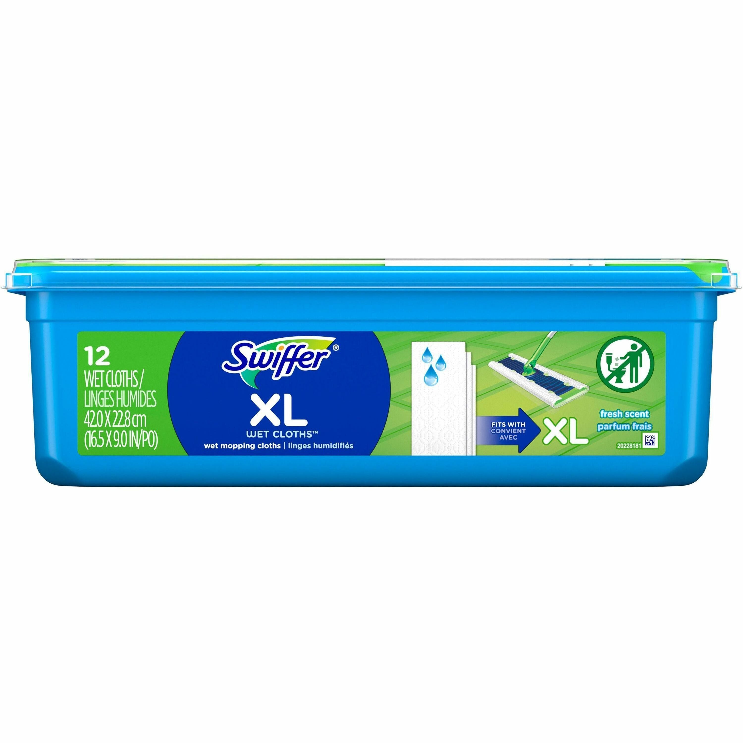 Swiffer Sweeper XL Wet Mopping Pads - X-Large - White - 12/Pack - 1 Each