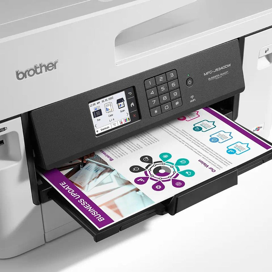 Copier/Fax/Printer/Scanner - 1200 x 4800 dpi Print - Automatic Duplex Print - 251 sheets Input - Color Flatbed Scanner - 1200 dpi Optical Scan - Color Fax - Ethernet - Wireless LAN - Wi-Fi Direct - USB - For Plain Paper Print - 1 Each