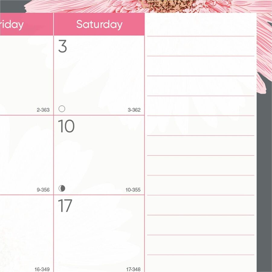 Brownline Monthly Floral Desk Pad