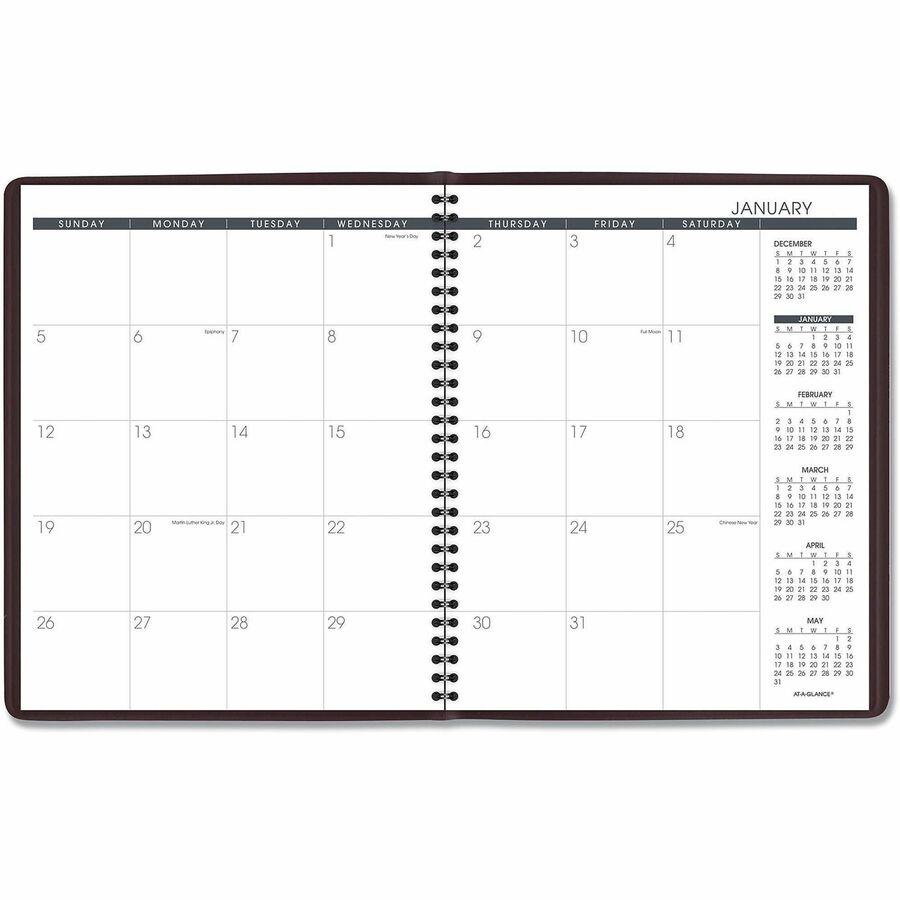 At-A-Glance 2025 Monthly Planner, Winestone, Large, 9" x 11"