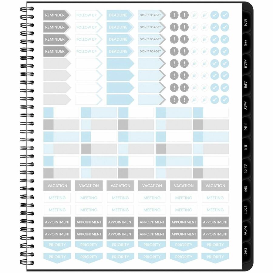 At-A-Glance Contemporary Lite Monthly Planner, Black, Large, 9" x 11"