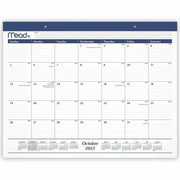 Cambridge Basic 2025-2026 Monthly Desk Pad Calendar, Standard, 21 3/4" x 17"