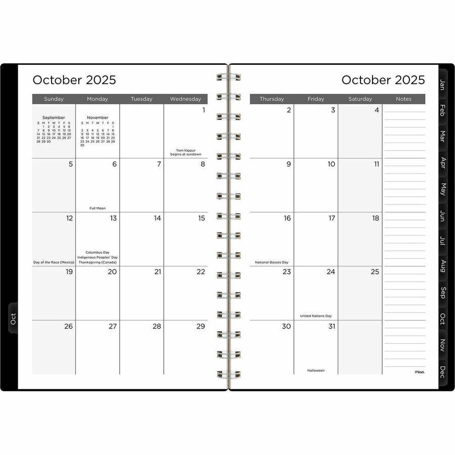 Mead Thicket Monthly Desk Pad Calendar, Compact, 17 3/4" x 11"