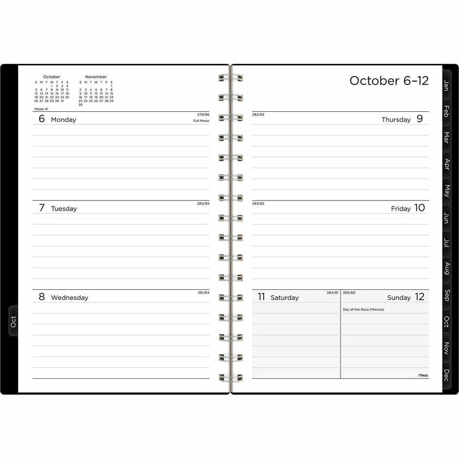 Mead Thicket Monthly Desk Pad Calendar, Compact, 17 3/4" x 11"