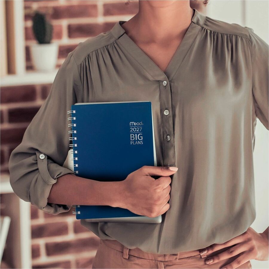 Cambridge 2022-2023 BIG PLANS Weekly Monthly Planner, Navy, Small, 5 1/2" x 8 1/2"