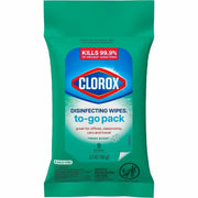 Clorox Bleach-Free Disinfecting WipesTo-Go Pack - Fresh Scent - Bleach-free, Disinfectant, Antibacterial, Disposable - White - 9 Pack - 1 Each