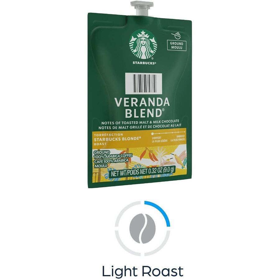 Compatible with Flavia Aroma, Flavia Barista, FLAVIA Creation 600, Flavia Creation 500, Flavia Creation 200, Flavia Creation 150, Flavia Creation 300 - Hot Coffee - Blonde/Light - 0.3 oz - Freshpack - Veranda Blend - Kosher - 76 / Carton