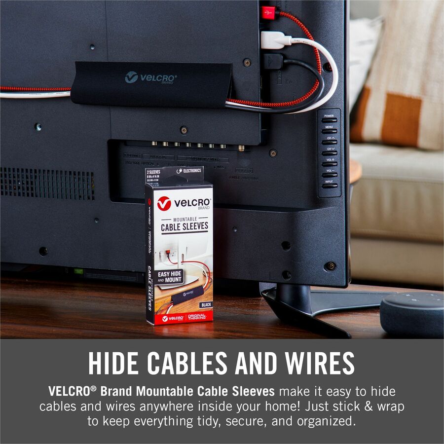 VELCRO&reg; Mountable Cut-To-Length Cable Sleeves