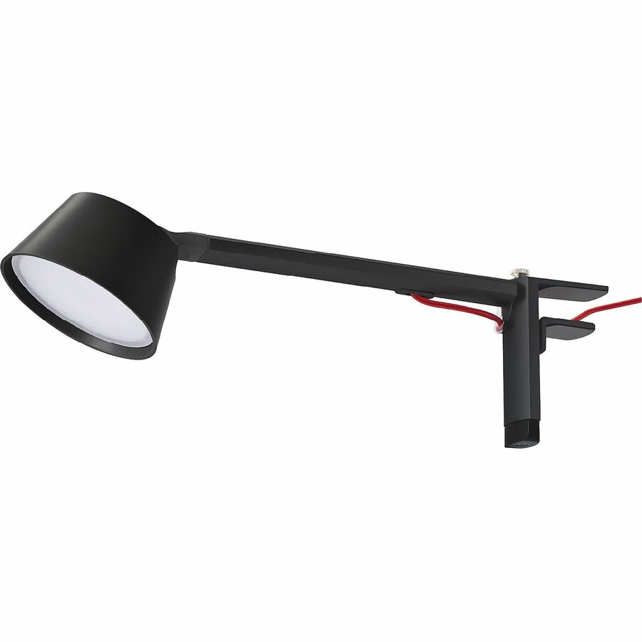 BLACK+DECKER Verve Adjustable LED Desk Lamp - LED Bulb - Adjustable, Dimmable, Adjustable Brightness, Clock, Durable, Swivel Base, Color Changing Mode - Aluminum - Desk Mountable - Black - for Desk - Alexa Supported