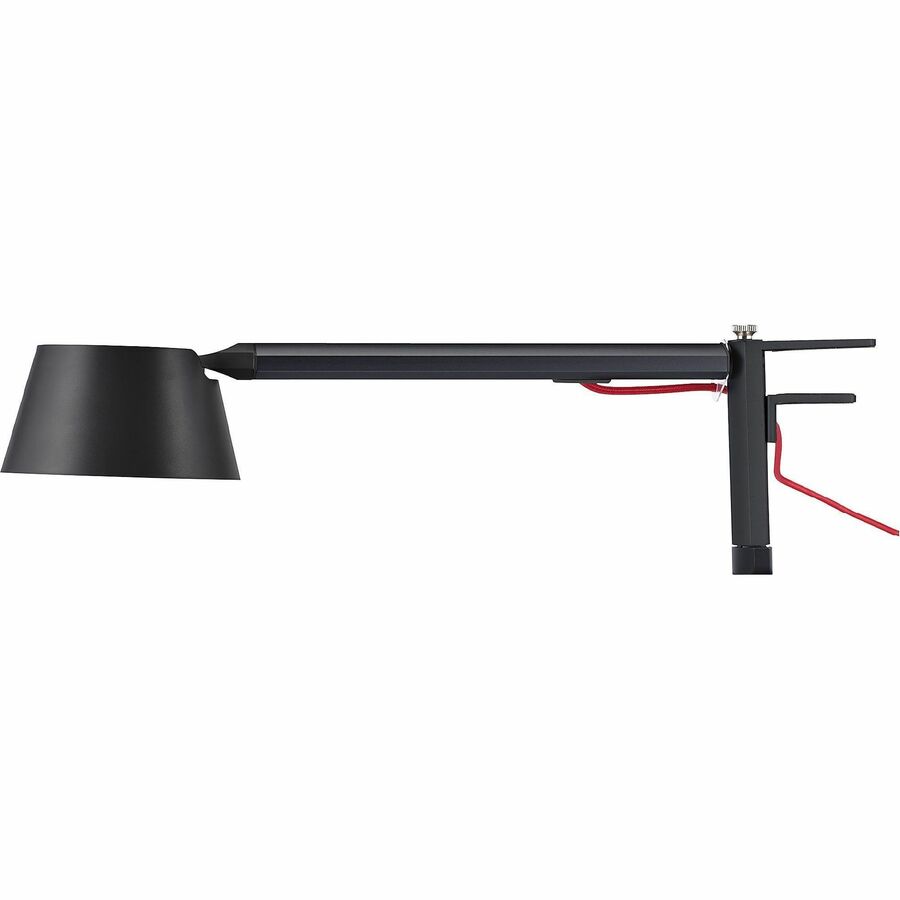 BLACK+DECKER Verve Adjustable LED Desk Lamp - LED Bulb - Adjustable, Dimmable, Adjustable Brightness, Clock, Durable, Swivel Base, Color Changing Mode - Aluminum - Desk Mountable - Black - for Desk - Alexa Supported